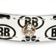 画像5: BB 首輪 ブラン 1号 スワロフスキークリスタル付 Blanc ID カラー バディーベルト buddybelt バディベルト (5)