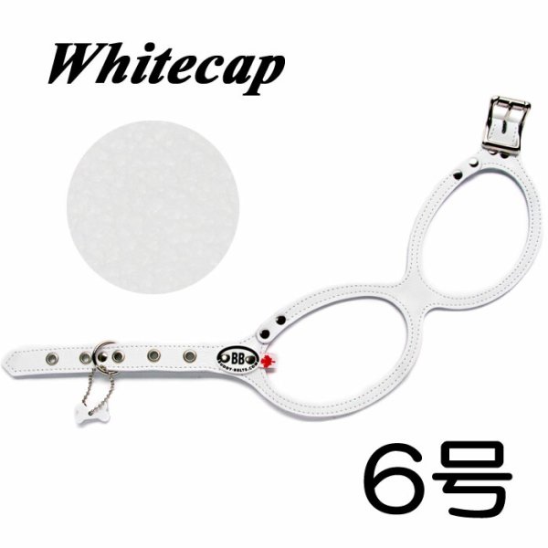 画像1: 胴輪 ハーネス バディベルト 6号 ホワイトキャップ Whitecap ペット 犬 レザー 本革 BUDDYBELT バディーベルト 犬用 ドッグ バディーベルト正規輸入代理店 正規店 (1)